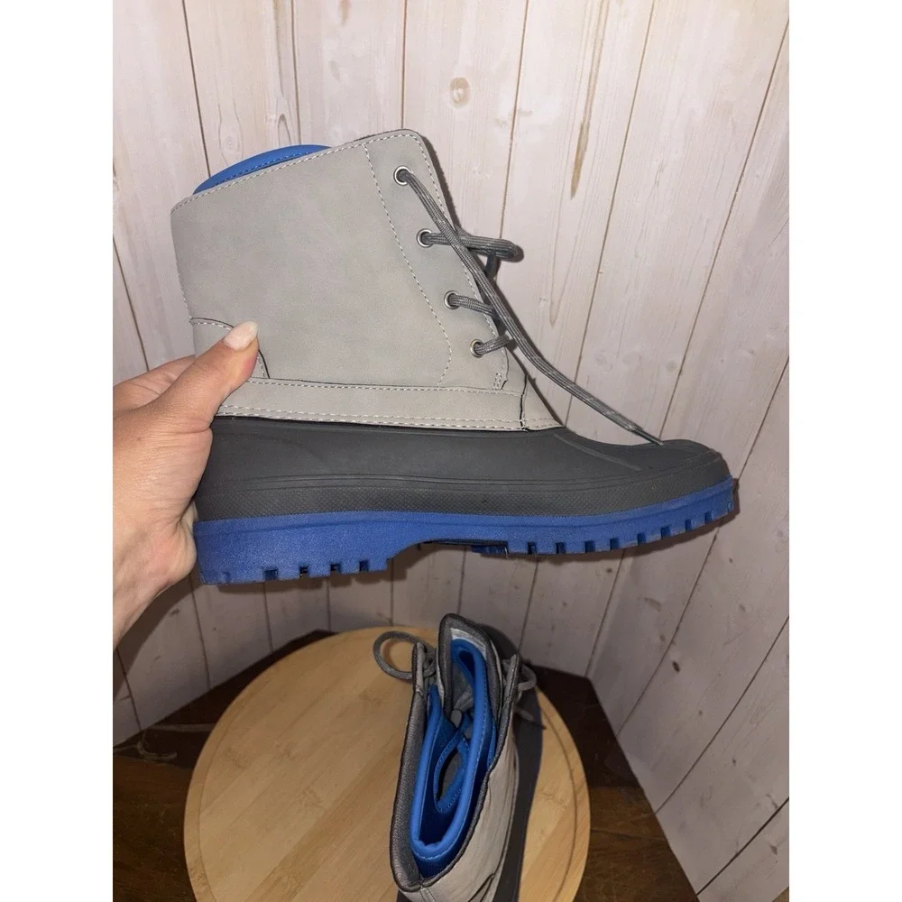 sperry harbor boot blue gray mens size 6